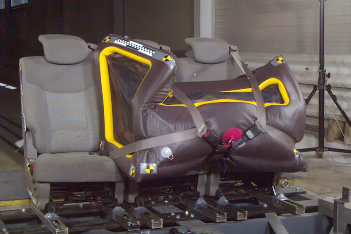 Crash test su trasportino per cani TAMI